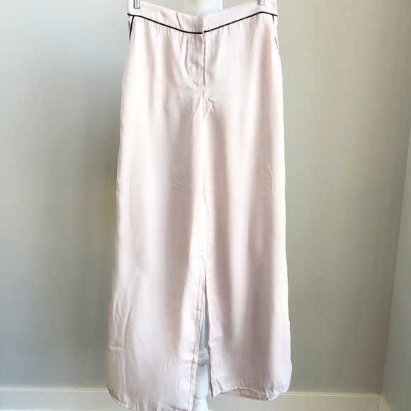 DO+BE Pants - do & be NWT Blush w/ Black Trim Wide Leg Pant Sz L
